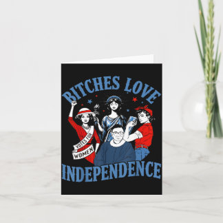 Carte Amour de l'indépendance drôles de femmes 4 juillet