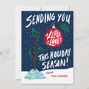 Carte Amour de l'ornement rouge