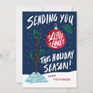 Carte Amour de l'ornement rouge