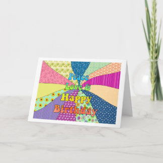 Carte Amour de paix et joyeux anniversaire