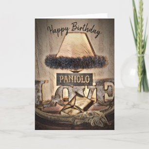 Carte Amour de Paniolo de joyeux anniversaire