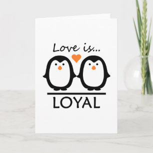 Carte Amour de pingouin