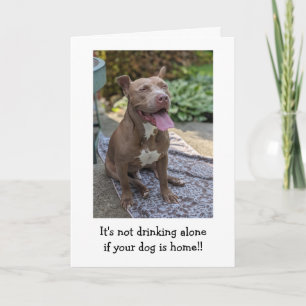 Carte Amour de Pitbull Pensée pour toi
