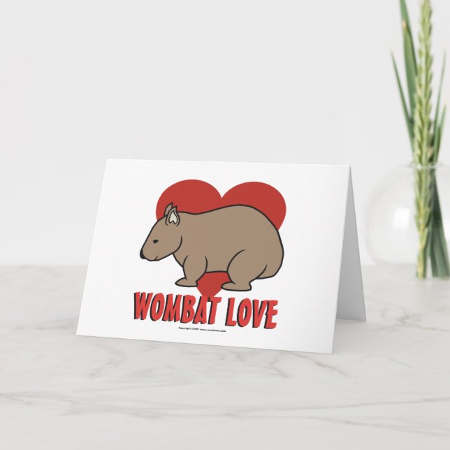 Carte Amour de wombat (Devant)