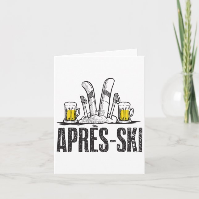Carte Amour Drôle Apres Chemise De Ski - Grands Amateurs (Devant)