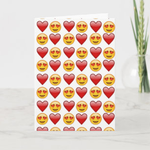 Carte amour émoji