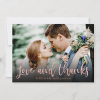Amour Et Remerciements Rose Gold Photo Mariage Mer