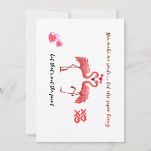 Carte Amour Humoristique : Sourire, Carte Flirty