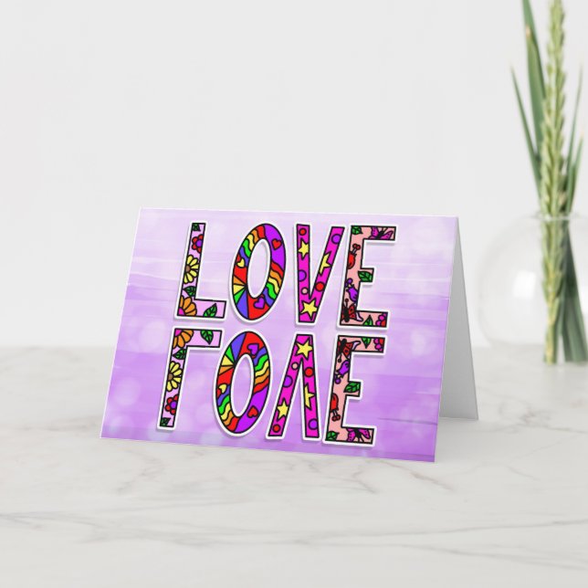 Carte Amour | Il n'y a pas de mots pour dire combien je  (Devant)