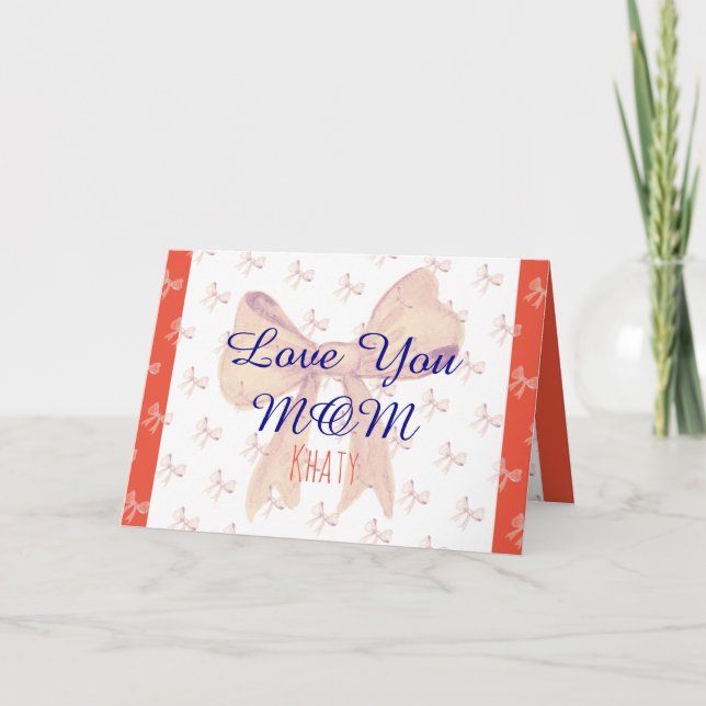 Carte Amour Maman Élégant Simple Moderne Fête des mères (Devant)