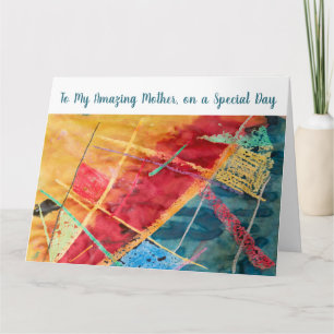 Carte Amour Maternel Incroyable Art À L'aquarelle Modern