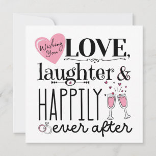 Carte Amour, rire & bonheur toujours après
