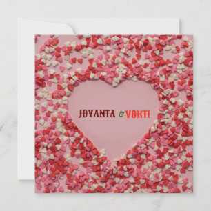 Carte Amour romantique Joyanta & Vokti couleur rouge bor