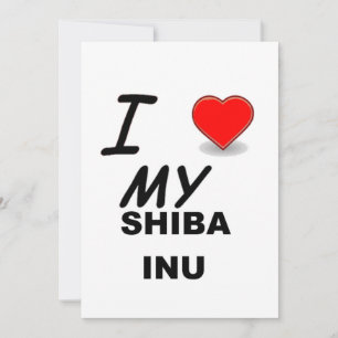 Carte amour shiba