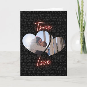 Carte Amour Véritable Photo Personnalisée Saint-Valentin