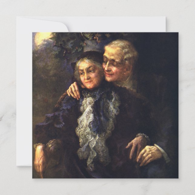 Carte Amour vintage et romance, Art romantique victorien (Devant)