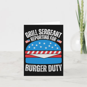 Carte Amoureux De Burger Drôle Américain Usa Joyeux 4ème