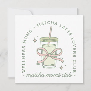 Carte Amoureux de la boisson matcha maman latte bien-êtr