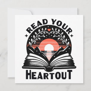 Carte Amoureux de lecture Lisez dans votre cœur Fou de l