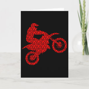 Carte Amoureux de Motocross Voeux de la Saint-Valentin A