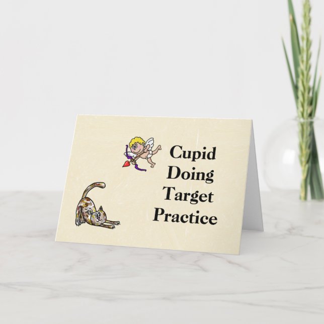 Carte Amoureux des chats Funny Valentine Card (Devant)