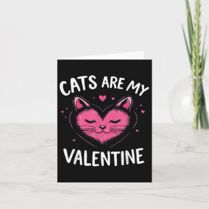 Carte Amoureux des chats Valentines Day mignonne Chat Ro