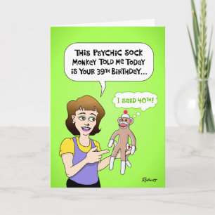 Carte Amusant 40ème anniversaire