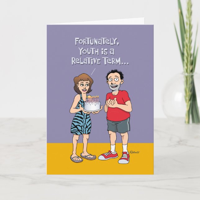 Carte Amusant 45ème anniversaire (Devant)
