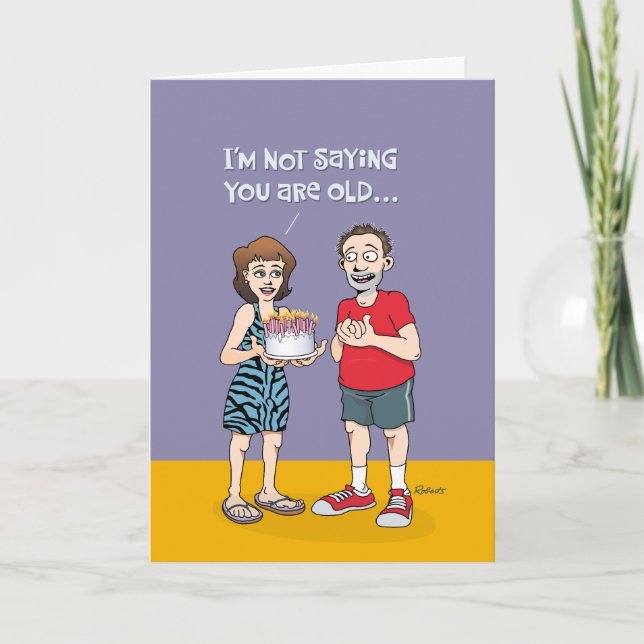 Carte Amusant 49ème anniversaire (Devant)