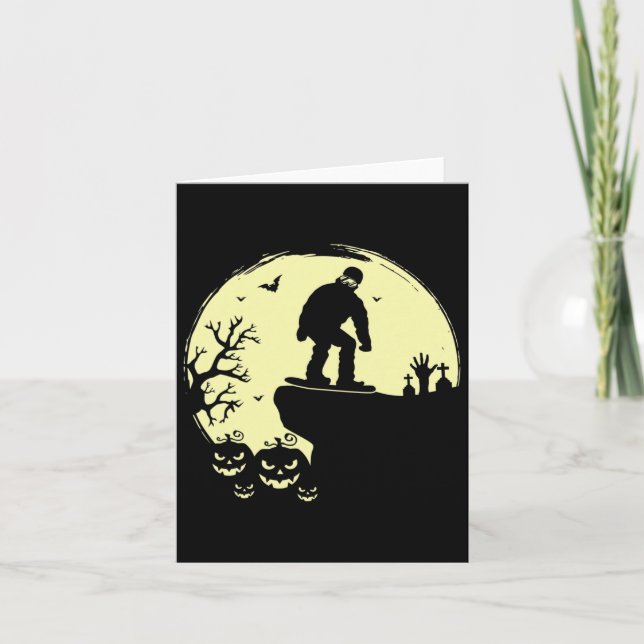 Carte Amusant Alien Bull Ghost Halloween C'Est Un Petit  (Devant)