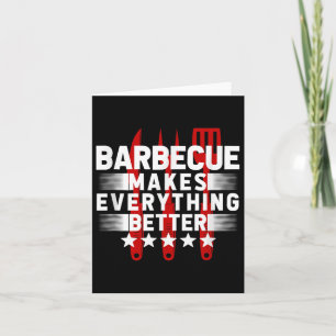 Carte Amusant Barbecue Grill Grill Plaisanterie Fumer Me