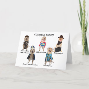 Carte Amusant chien / chef de laboratoire Anniversaire