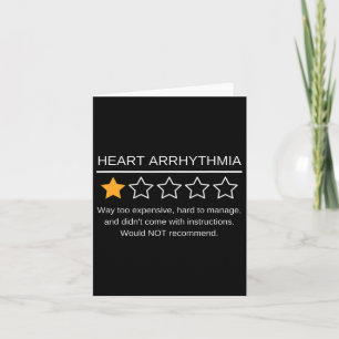 Carte Amusant Coeur Arrhythmie Sensibilisation One Star