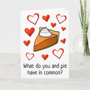 Carte Amusant Coeurs de l’amoureux de la tarte Bonne Sai