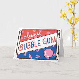 Carte Amusant comme un paquet de chewing-gum d'anniversa