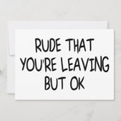Carte Amusant Coworker Quitter Adieu Adieu