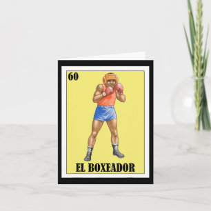 Carte Amusant design de boîte mexicaine - El Boxeador 2