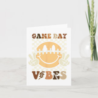 Carte Amusant Face Américain de Football Jour Vibes Spor