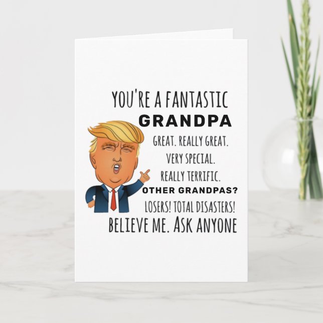Carte Amusant grand-père Anniversaire Meilleur cadeau (Devant)