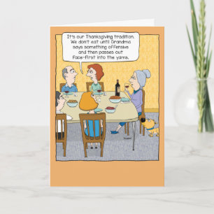 Carte Amusant Grandma Thanksgiving