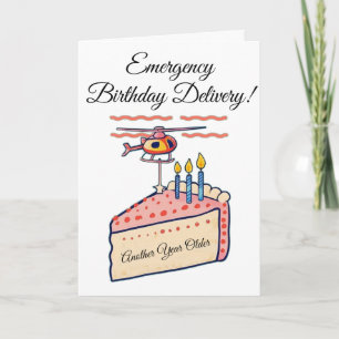 Carte Amusant Hélicoptère Anniversaire Avec Livraison De