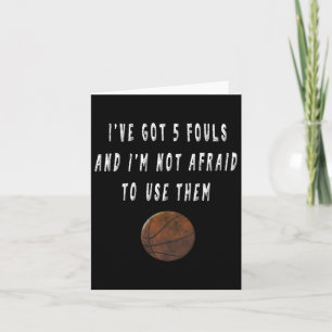 Carte Amusant Joueur Bysketbyll Trash Talking Tee - shir