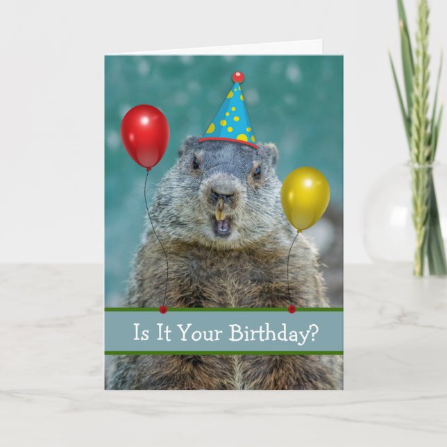 Carte Amusant Joyeux Anniversaire sur le Jour de la Marm (Devant)