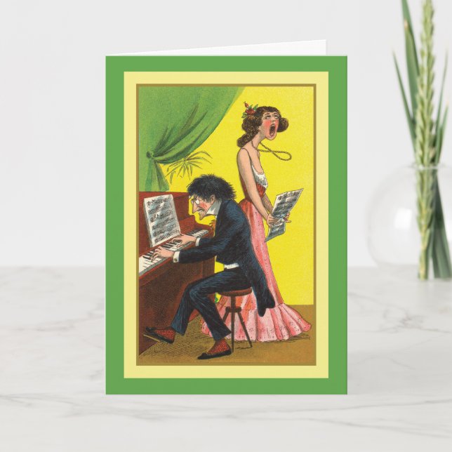 Carte Amusant Joyeux Anniversaire Thème Musique Long Ver (Devant)