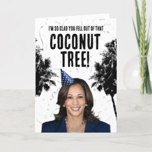 Carte Amusant Kamala Harris Anniversaire - Cocout Tree