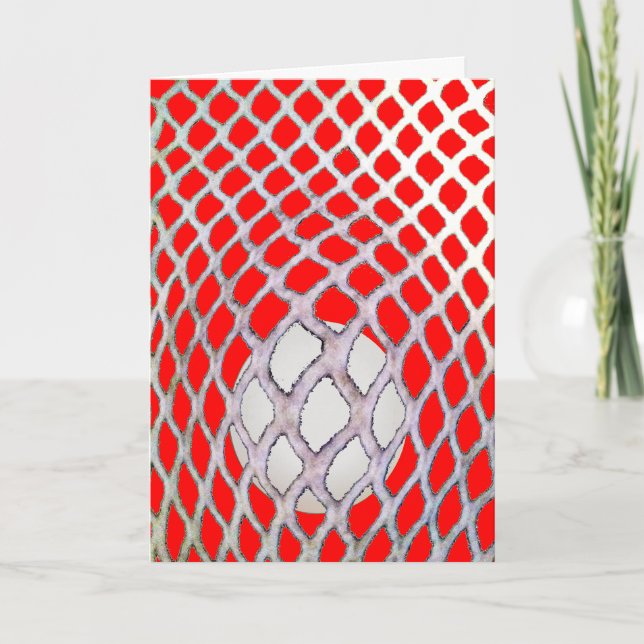 Carte Amusant Lacrosse Anniversaire (Devant)