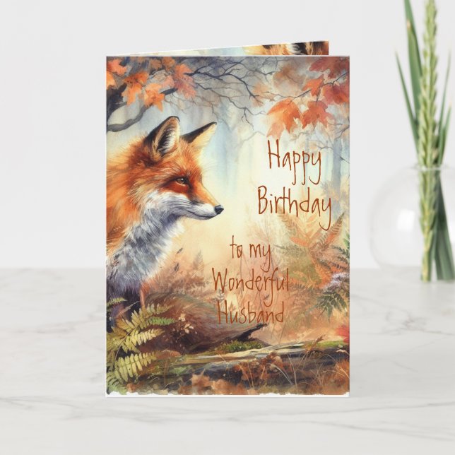 Carte Amusant Mari Anniversaire Fier de la nature animal (Devant)