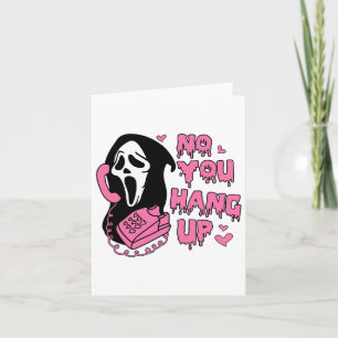 Carte Amusant Non Vous Raccrochez D'abord Fantôme Appel 
