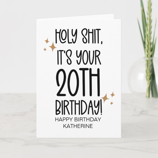 Carte Amusant Obtenir Plus De 20E Anniversaire Pour Ami (Devant)