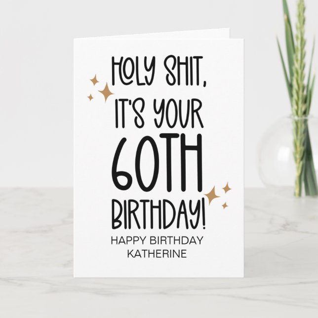 Carte Amusant Obtenir Plus De 60E Anniversaire Pour Ami (Devant)